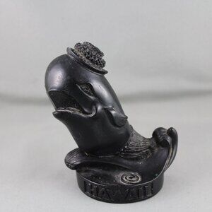 Vintage Coco Joe Figurine - Tiki Whale with Hat - Made with Lava